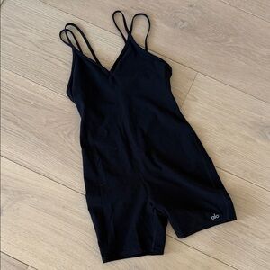 Alo Black Strappy Romper